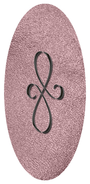 DG5000-601-BK-SH-OR Black Scroll Shimmer Orchid